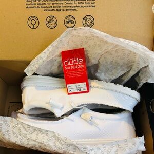 Hey Dude Men's White Shoes